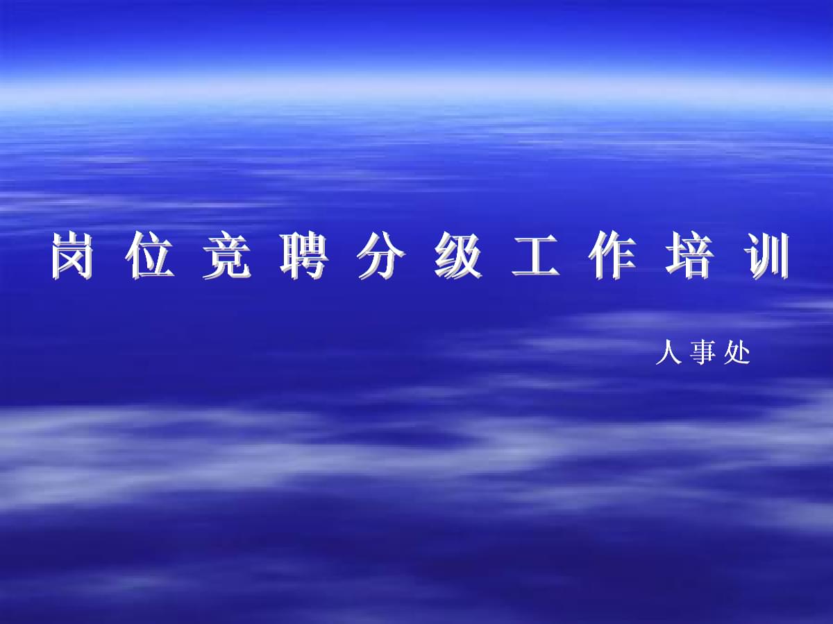 專業(yè)技術(shù)人員崗位競(jìng)聘分級(jí)工作培訓(xùn) 計(jì)算機(jī)技術(shù)應(yīng)用指南